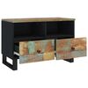 vidaXL TV Cabinet Multicolor Solid reclaimed wood, engineered wood, iron