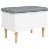 vidaXL Storage Bench White
