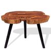 vidaXL Coffee Table Brown and black Solid Acacia wood and iron Medium