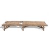 vidaXL Sun Lounger Natural Bamboo Solid Bamboo 78.7 x 25.6 x
