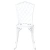 vidaXL Garden Bistro Set 3 pcs White Aluminium