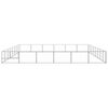 vidaXL Dog Kennel Silver Steel Large Durable Dog Kennel Rectangular
