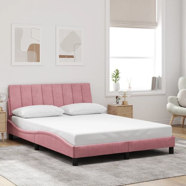 vidaXL Bed Frame Pink