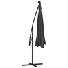 vidaXL Cantilever Garden Parasol Anthracite Polyester fabric and metal pole