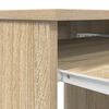 vidaXL Desk Sonoma Oak Engineered Wood Compact Storage Desk
