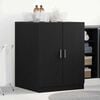 vidaXL Washing Machine Cabinet Black Oak 27.76 x 28.15 x 36.02 in