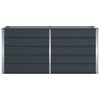 vidaXL Planter Anthracite 62.99 x 31.50 x 29.53 in Steel