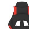 vidaXL Gaming Chair Black and Red Polyester, Metal, Plywood, Plastic, Foam