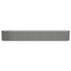 vidaXL Garden Raised Bed Grey Powder-coated steel Large Durable