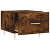 vidaXL Coffee Table Set of 2 Smoked oak Engineered wood, iron