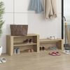 vidaXL Shoe Cabinet Sonoma Oak Engineered wood Standard Shoe Cabinet