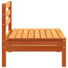 vidaXL Garden Sofa Wax brown Solid pine wood Single unit size Modular