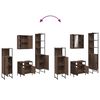 vidaXL Bathroom Cabinet Set Brown oak Engineered wood Large