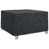 vidaXL Furniture Cover Plain Black 59.06 x 59.06 x 29.53 in 210D