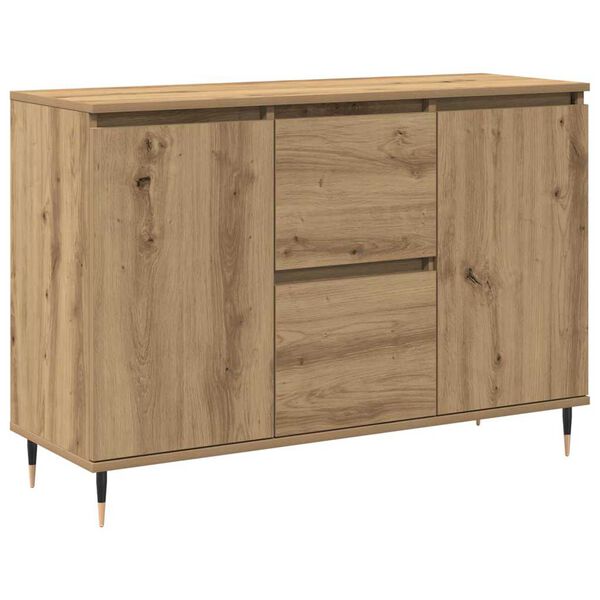 vidaXL Sideboard Artisan Oak 39.96 x 13.78 x 27.56 in Engineered Wood