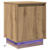 vidaXL Bedside Cabinet Artisan Oak 15.35 x 13.58 x 19.69 in