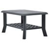 vidaXL Coffee Table Anthracite Plastic 35.4 x 23.6 x 18.1 in Durable