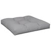 vidaXL Pallet Cushion Gray 100% polyester, Hollow fiber 31.5 x 31.5 in