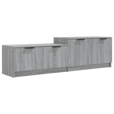 vidaXL TV Stand Gray Sonoma 62.4"x14.2"x17.7" Engineered Wood