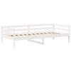 vidaXL Day Bed And Bench Set White Solid pine wood, Plywood Single size