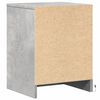 vidaXL Bedside Cabinet Concrete grey Engineered wood Standard Modern