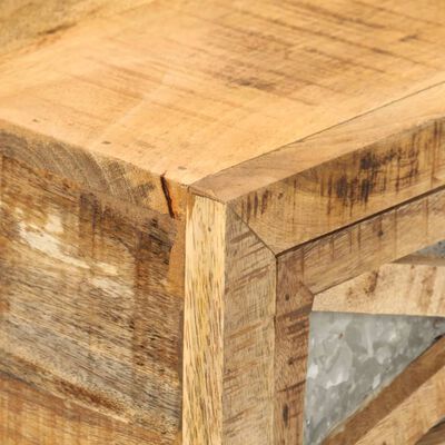 vidaXL Console Table 43.3"x11.8"x29.9" Solid Mango Wood