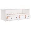 vidaXL Day Bed White Solid pine wood 39.4 x 78.7 in
