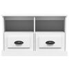 vidaXL TV Cabinet White Engineered Wood Medium TV Cabinet Rectangular
