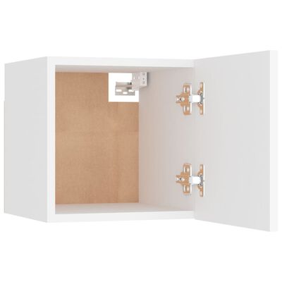 vidaXL Bedside Cabinets 2 pcs White 12"x11.8"x11.8" Engineered Wood