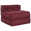vidaXL Pouffe Maroon Cotton 27.6 in x 27.6 in x 21.3 in