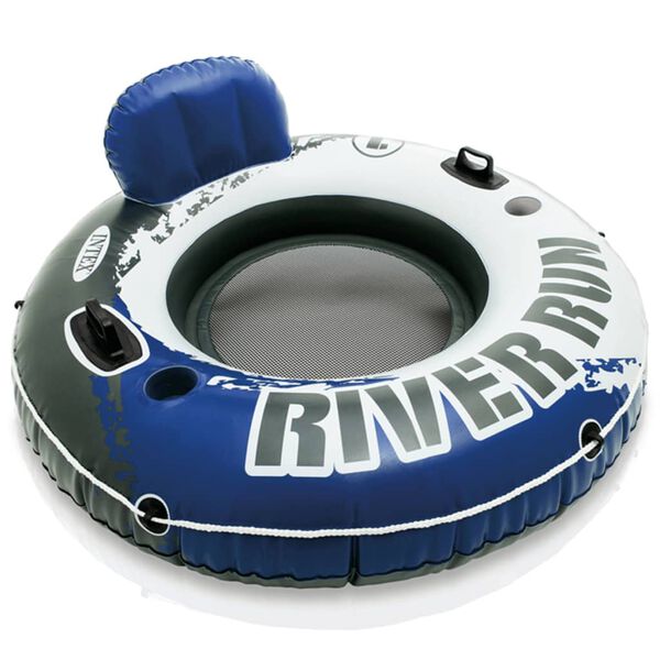 INTEX Inflatable Pool Toy Blue, White Vinyl Large Cup Holders