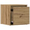 vidaXL Box Drawer Artisan oak Engineered wood Small Box Drawer Square