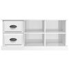 vidaXL TV Cabinet High gloss white Engineered wood 40.2 x 14.0 x 18.7 in