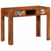 vidaXL Desk with Drawer Brown 39.4" x 19.7" x 29.5" Solid Acacia wood