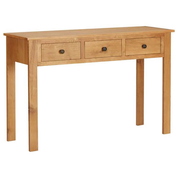 vidaXL Dressing Table 46.5"x15.7"x30.3" Solid Oak Wood