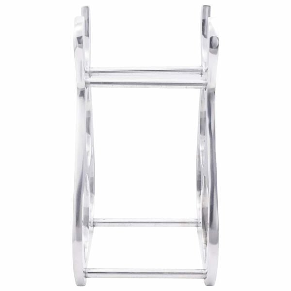 vidaXL Wine Rack Silver 23 x 14 x 28 cm Aluminium