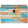 vidaXL Storage Chest Multicolor Solid Reclaimed Wood