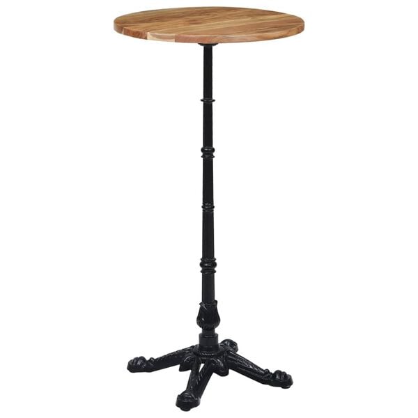 vidaXL Bistro Table Leg Black Cast Iron Medium Industrial