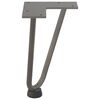 vidaXL Hairpin Table Leg Natural Steel Solid powder-coated steel Small