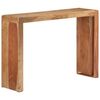vidaXL Console Table Natural Wood Solid Acacia Wood 43.3 x 11.8 x 29.9 in