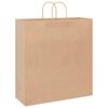 vidaXL Paper Bags 50 pcs with Handles Brown 45x17x48 cm