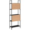 vidaXL Bookshelf Black Engineered wood Large Bookshelf Rectangular