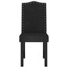 vidaXL Dining Chairs 4 pcs Black Velvet