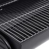 vidaXL Barrel Grill with 2 Cooking Grids Black 31.5"x37.4"x35.4" Steel