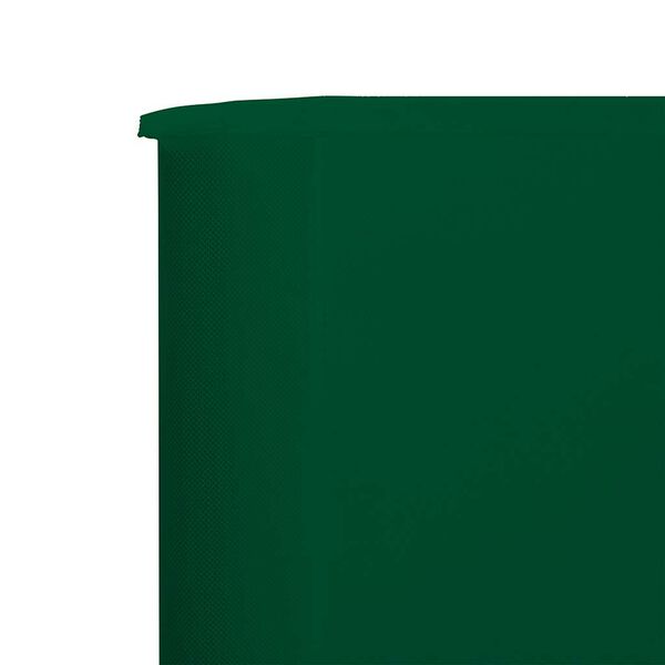 vidaXL Wind Screen Green Non-woven fabric (100% polyester), wood