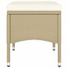 vidaXL Garden Dining Set Beige, Cream White