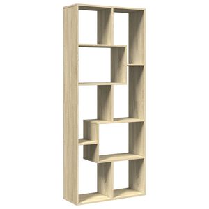vidaXL Room Divider Bookcase Sonoma oak Engineered wood