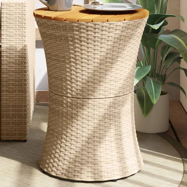 vidaXL Garden Side Table Beige