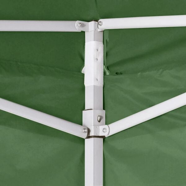vidaXL Gazebo Green PVC coated polyester, Powder-coated steel Large