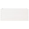 vidaXL Garden Planter White Solid Pine Wood Medium Decorative Inlays